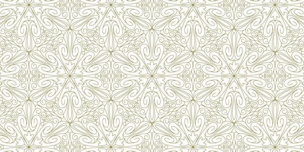 Elegantes abstraktes mandala-goldlinienmuster