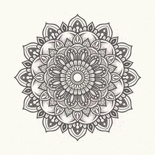 Elegantes blumenmandala