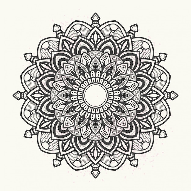 Elegantes blumenmandala