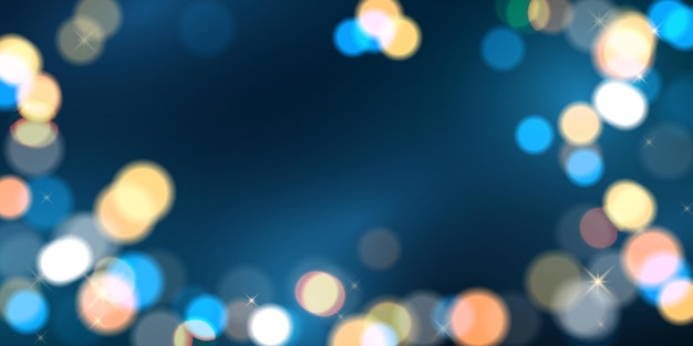 Elegantes Bokeh-Hintergrunddesign für festliche Feierfahnen-Vektorillustration