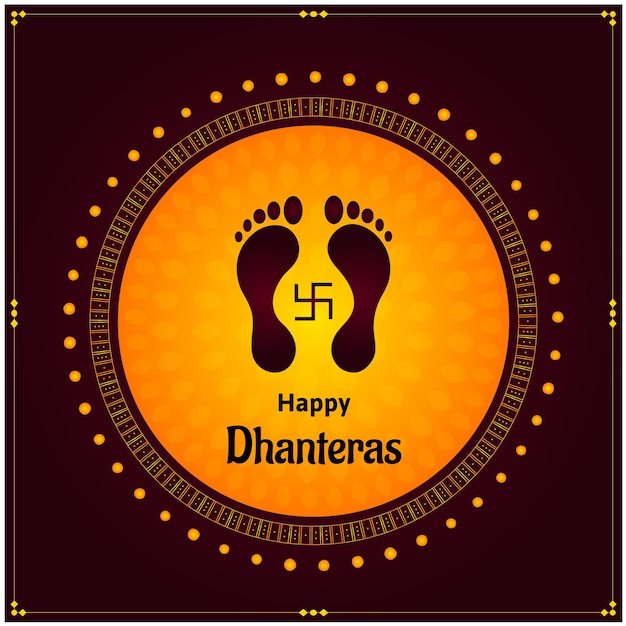 Elegantes glückliches dhanteras schönes festivalvektordesign