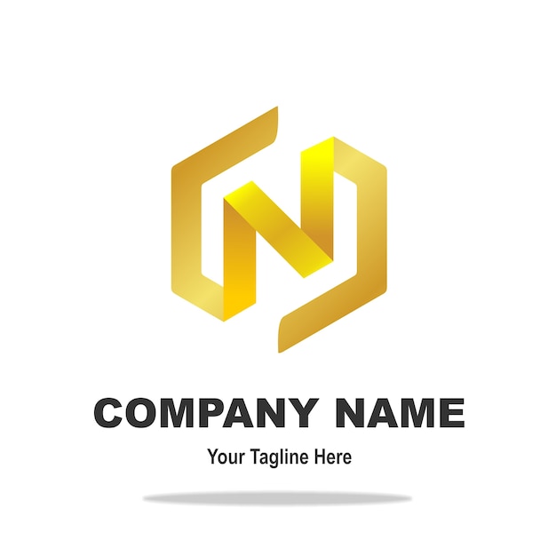 Elegantes gold n brief logo