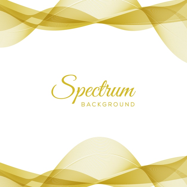 Elegantes gold wave flow spectrum design