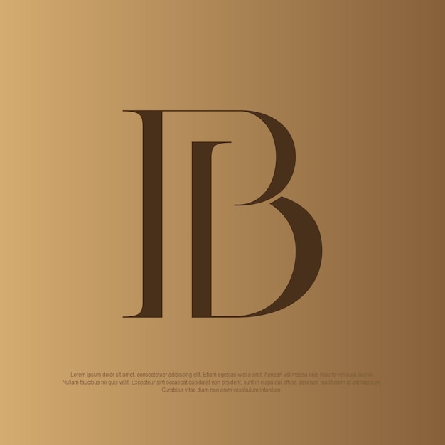 Elegantes Logo des PB-Monogramms