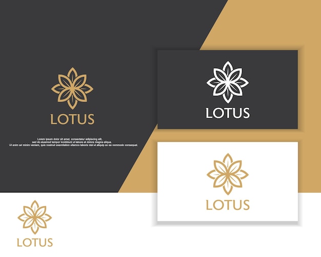 Elegantes lotus-logo-design kreative moderne logos entwerfen vektor-illustrationsvorlage