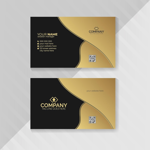 Elegantes Luxus-Visitenkarten-Design
