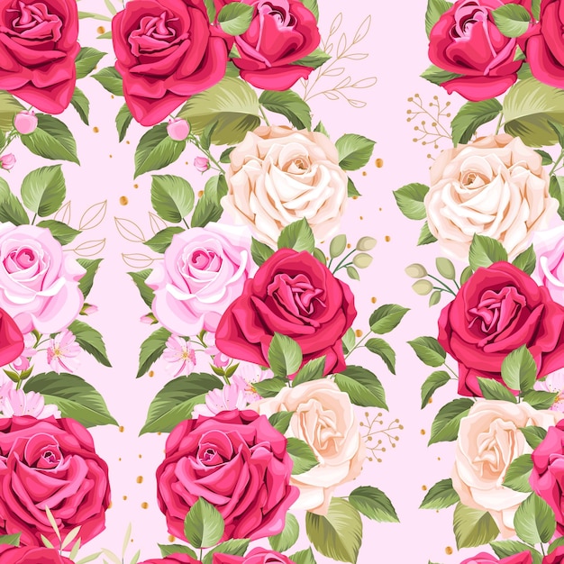 elegantes, nahtloses Blumenmuster
