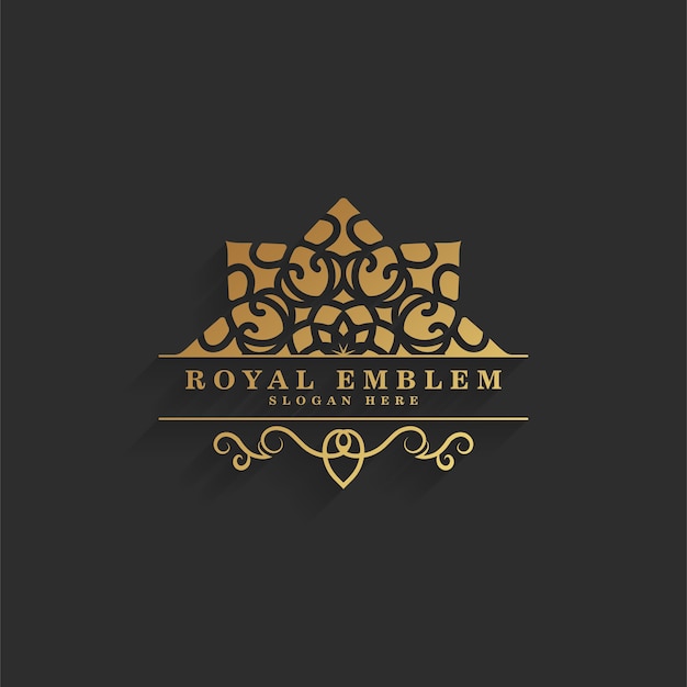 Elegantes retro-zierlogo