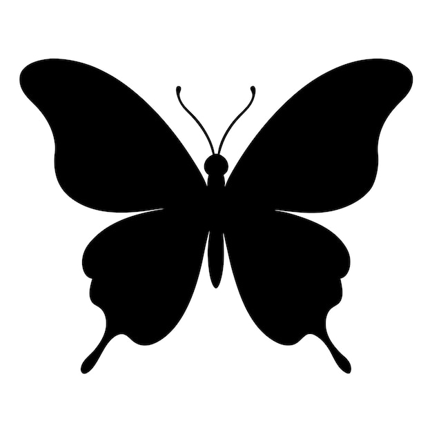 Elegantes Schmetterlingssilhouette-Design Perfekt für Natur, Wildtiere und Dekorationsprojekte