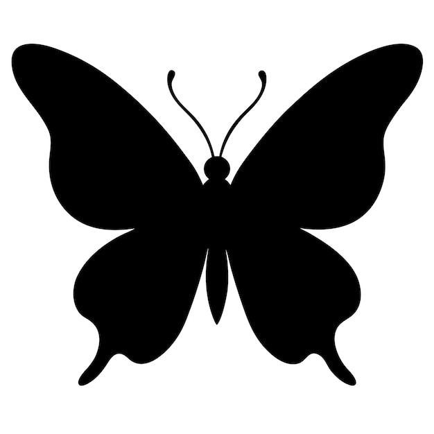 Elegantes Schmetterlingssilhouette-Design Perfekt für Natur, Wildtiere und Dekorationsprojekte