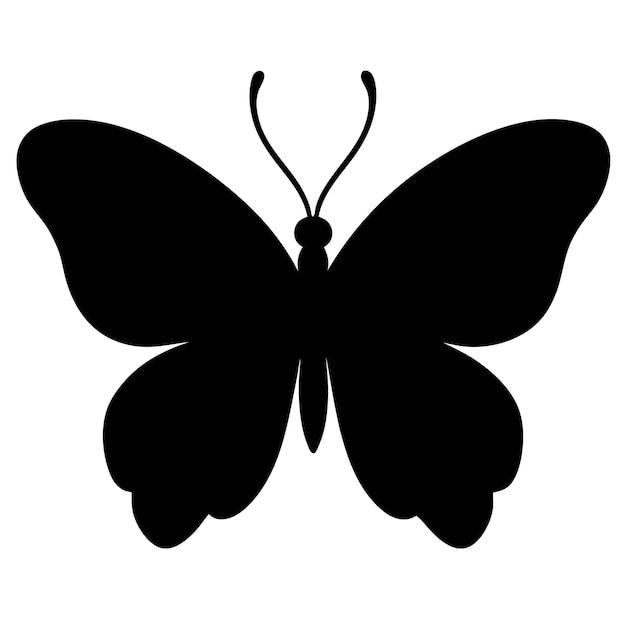 Elegantes Schmetterlingssilhouette-Design Perfekt für Natur, Wildtiere und Dekorationsprojekte