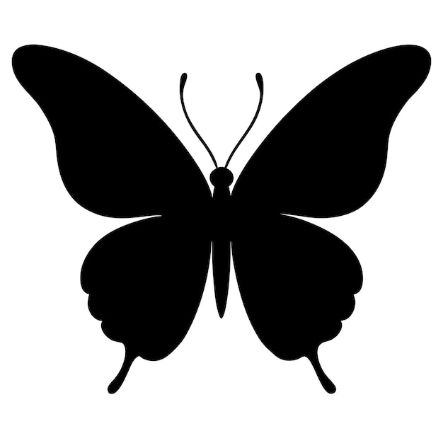 Elegantes Schmetterlingssilhouette-Design Perfekt für Natur, Wildtiere und Dekorationsprojekte