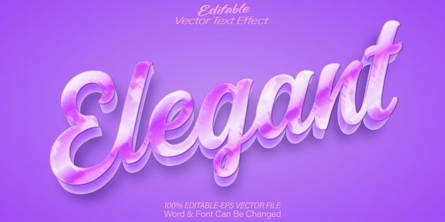 Elegantes Vektortext-Effekt Bearbeitbares Alphabet Modernes Luxus Rich Royal