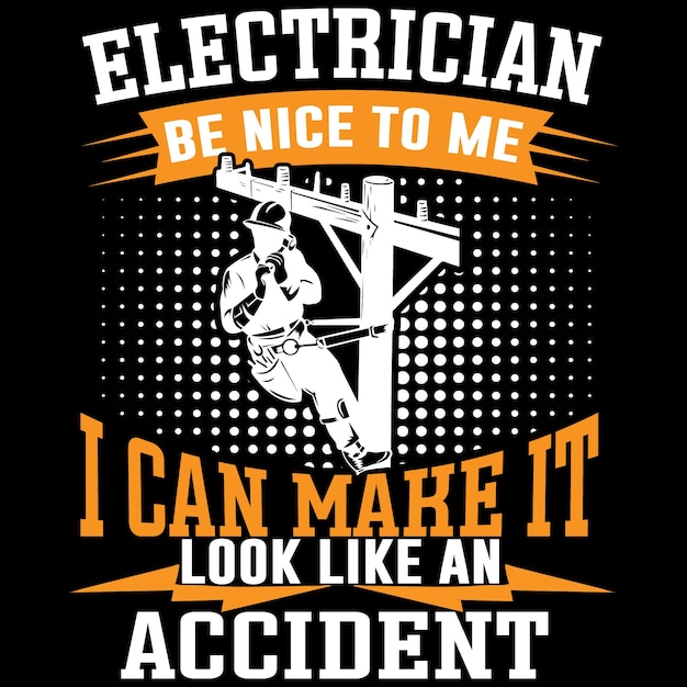 Elektriker-t-shirt-design