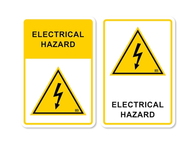 Elektrische Gefahrenzeichen Vektor