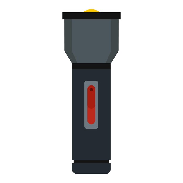Elektrische Taschenlampe-Symbol Flach-Illustration von Taschenlampen-Vektor-Symbole für Web-Design