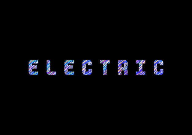 &#39;Elektrischer&#39; Typografievektor