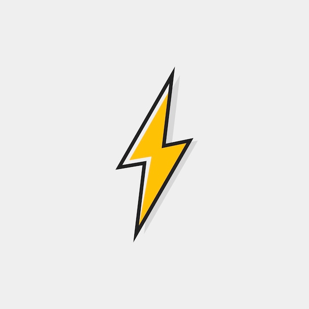 Elektrisches blitz-logo für ihre bedürfnisse. donner-symbol. moderne flache vektorillustration.