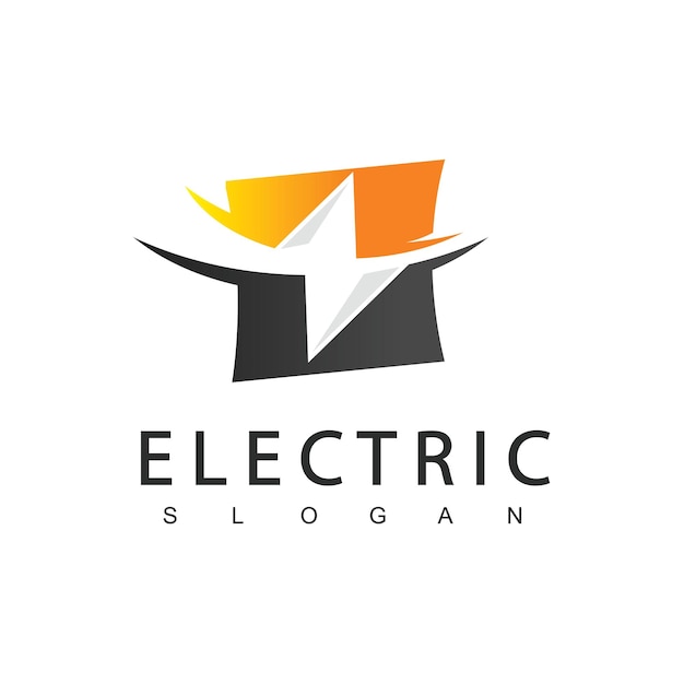 Elektrisches logo-energie-symbol