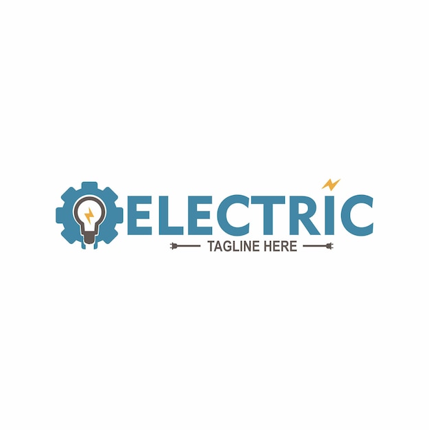 Elektrisches logo-reparaturdesign