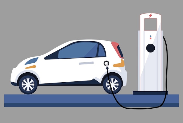 Elektrofahrzeuge laden mit grüner Energie