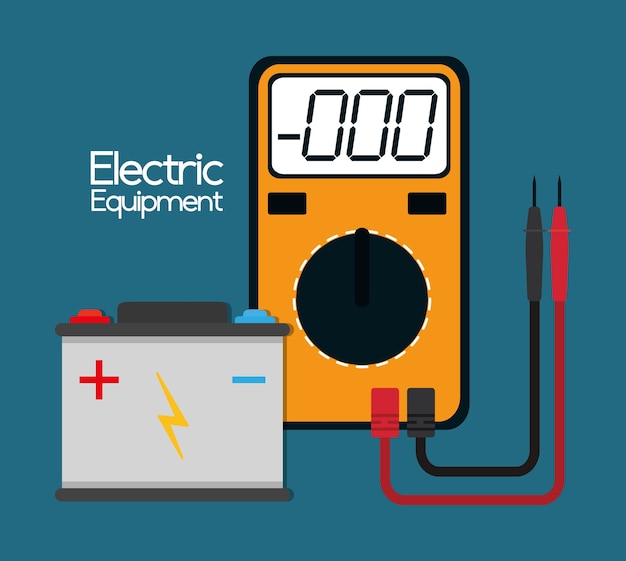 Vektor elektrogeräte und zubehör, vektor-illustration