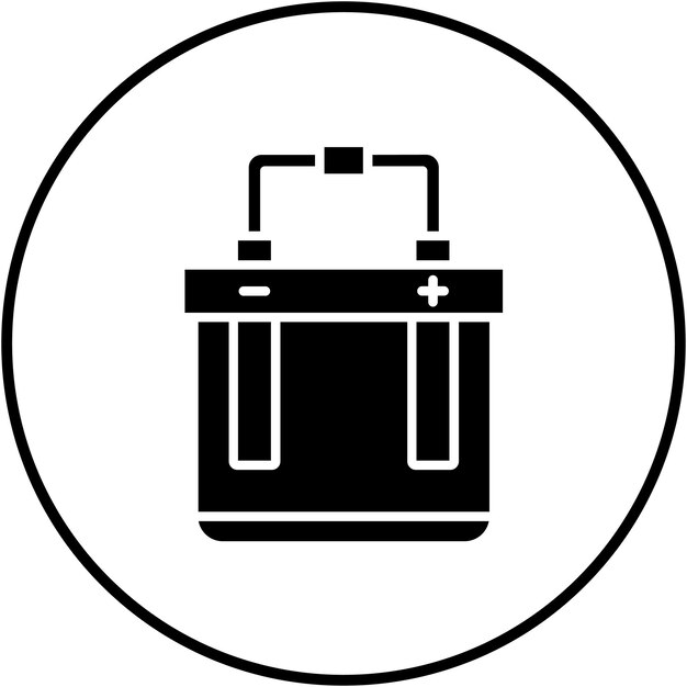 Elektrolyse-Vektor-Symbol kann für Industrielle Prozesse verwendet werden