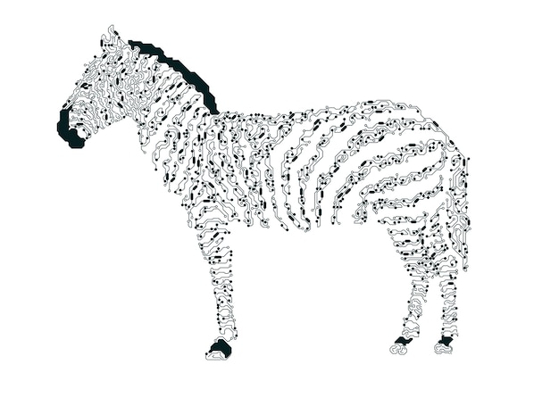 elektronischer Zebra