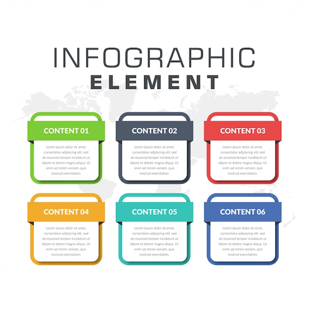 Element Infografik für Business Purpose Design