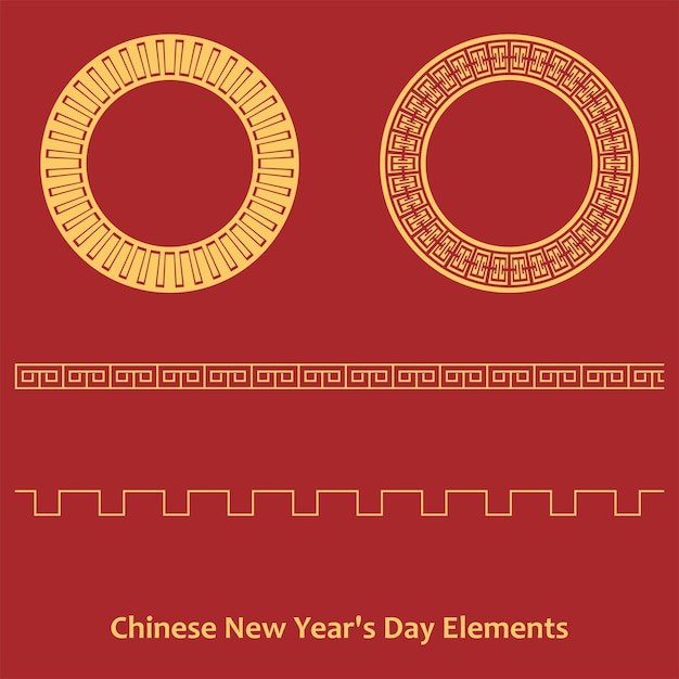 Elemente des chinesischen neujahrs