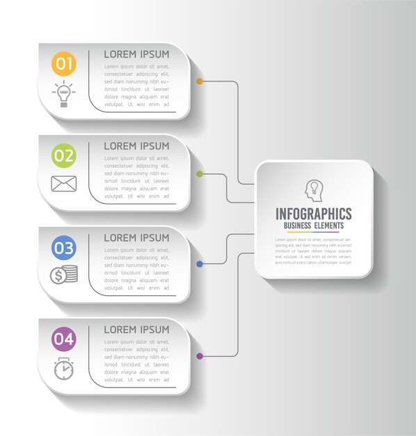 Elemente für die Infografik Präsentation und Diagramm
