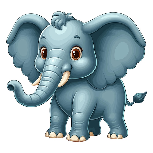 Elephant vector zeichentrick-illustration