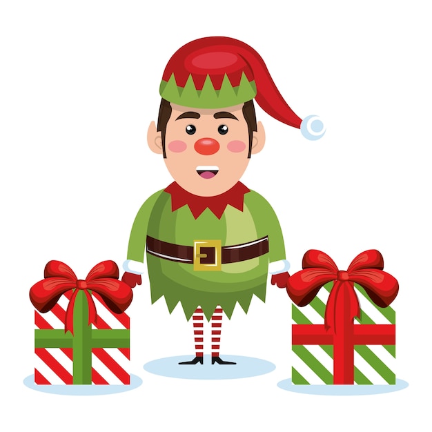 Elf Weihnachten Charakter Symbol