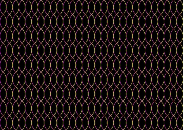 Ellipsen-Gradientfarbmuster auf schwarzem Hintergrund
