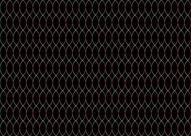 Ellipsen-Gradientfarbmuster auf schwarzem Hintergrund