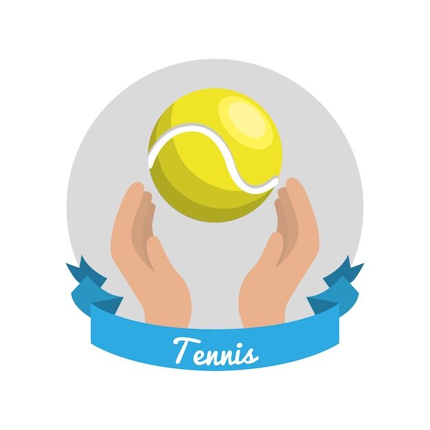 Emblem tennis spiel symbol