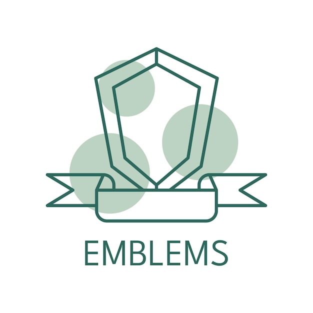 Embleme Farbsymbol Logo-Stil