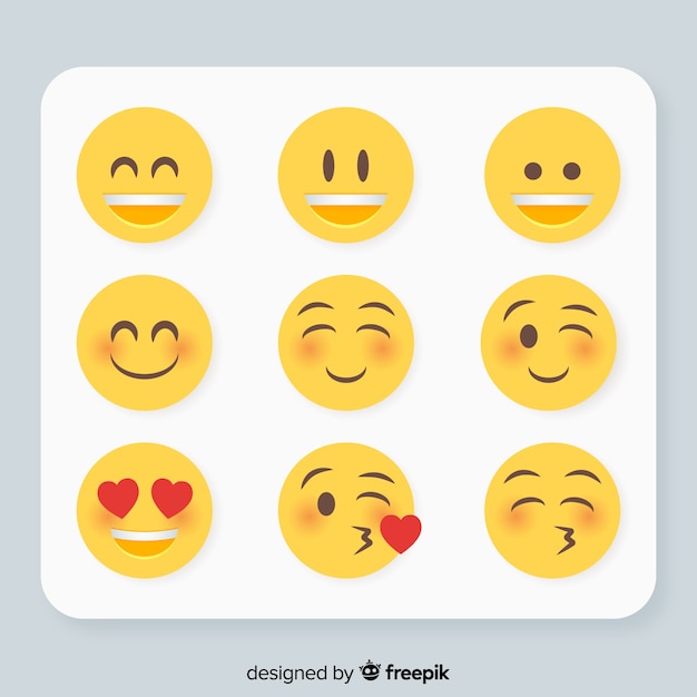 Emoticon-Reaktionssammlung