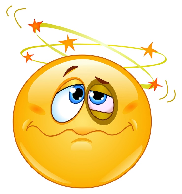 Vektor emoticon zum sehen von sternen