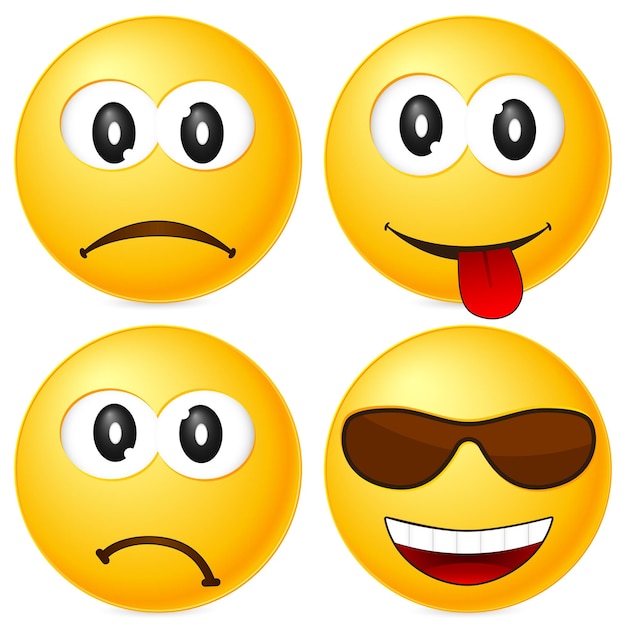 Vektor emoticons-set 3