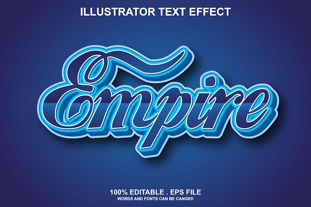 Empire-texteffekt editierbar