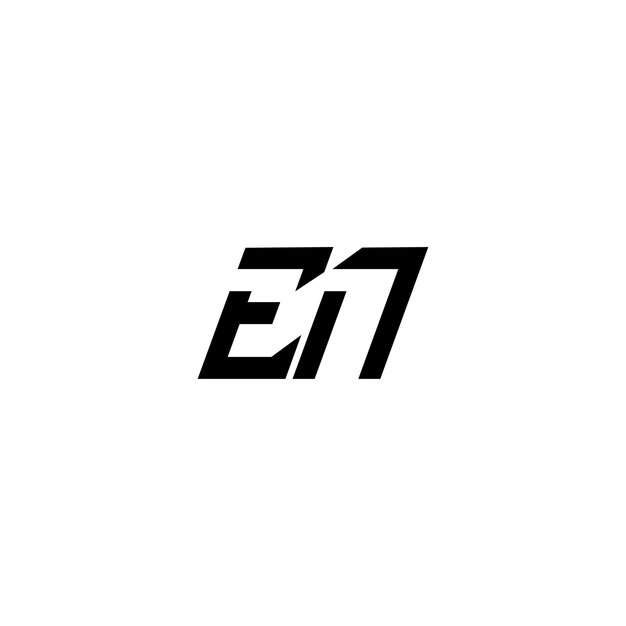 EN-Monogramm-Logo-Design, Buchstabe, Text, Name, Symbol, einfarbig, Logo, Alphabet, Zeichen, einfaches Logo