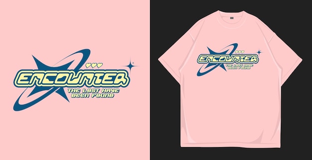 Encounter Christian Y2k T-Shirt-Design