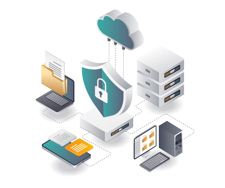 Vektor endpoint protection-cloud-server