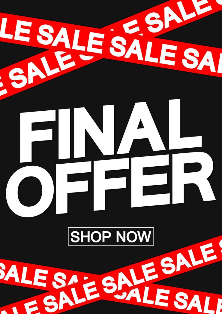 Vektor endverkaufsplakat-designvorlage für shop- oder online-shop-vektorillustration