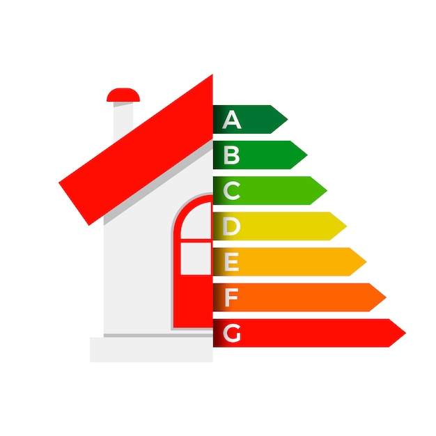 Energieeffizienz-haus-symbol