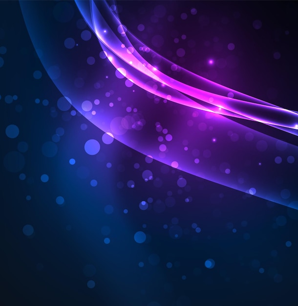 Energielinien, leuchtende Wellen im dunklen Vektor, abstrakter Hintergrund. Designvorlage für Vektorgeschäfte oder Technologiepräsentationen, Broschüre oder Flyer-Muster oder geometrisches Web-Banner