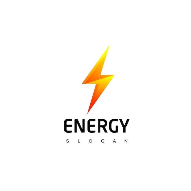 Energiesymbol mit Bolzenlogo