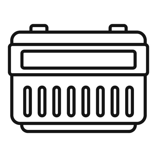 Energiezähler-Symbol-Umrissvektor Intelligenter Verbrauch Pflegetechniker