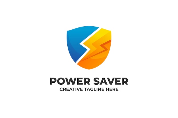 Energy power saver gradient business logo